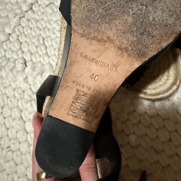 Balenciaga Leather Espadrilles - 40 - Picture 6 of 8